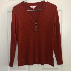 Burnt orange long sleeve shirt